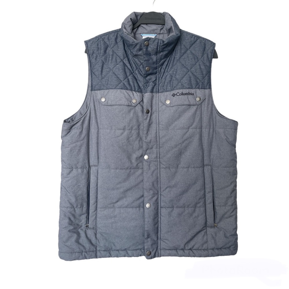 Columbia Two Tone Gray Vest Size Large